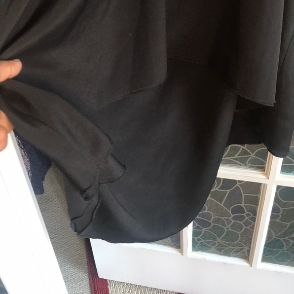 Juniors Hi-low dress with open back - gray/Black - Picture 2 of 4